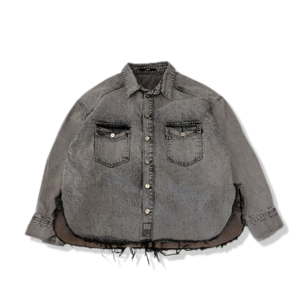 spelledit washed denim jacket