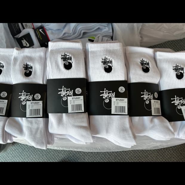 2가지 종류 스투시 양말 세트. 총 6컬레 