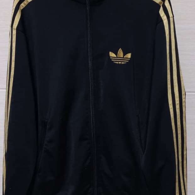 아디다스 파이어버드 금장 블랙골드 블랙 트랙탑 저지 져지집업 95~100