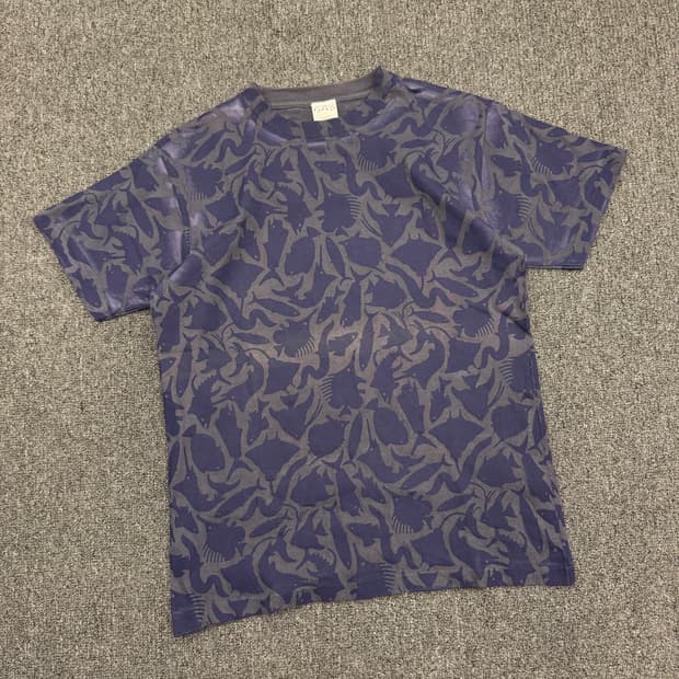 M)GAS SHIRT 빈티지 패턴 반팔 티셔츠