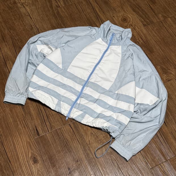 [M] 아디다스 트레포일 연하늘 바람막이