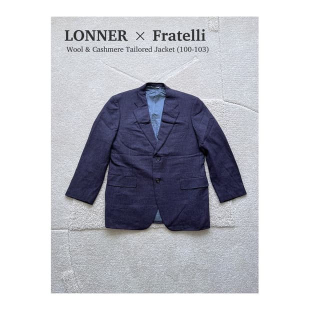 론너 울 캐시미어 핸드메이드 자켓 (100-103)