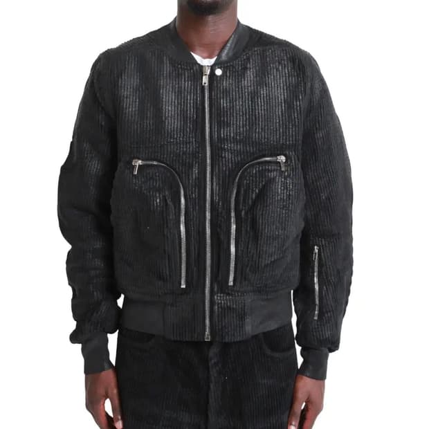 [구매] 릭오웬스 다크쉐도우 바우하우스 코듀로이 왁스 봄버 [L]