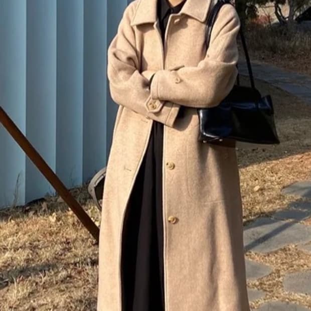 마조네 베이지 코트