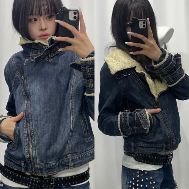 🎸쉬어링 스타일 데님 자켓🎸
