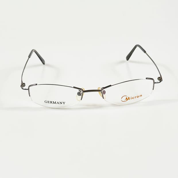 독일제 MICRON 세미 림리스 스퀘어 무테 빈티지 안경