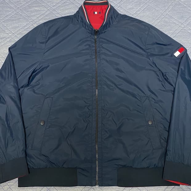 타미힐피거 봄버 자켓 점퍼