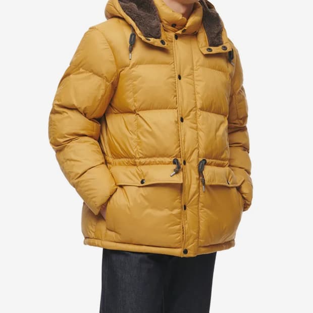 Rrl 더블알엘 퀼트 후드 패딩 옐로우 XL