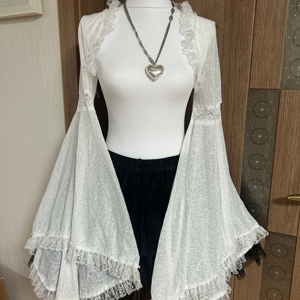 고스로리 고딕 히메갸루 로맨틱 엔젤 화이트 볼레로