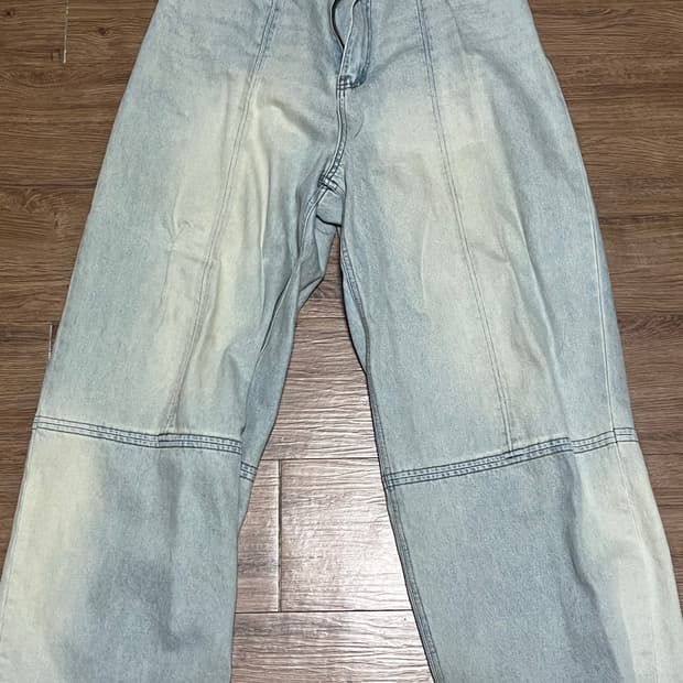 알렌느 WASHED BACKSIDE FOLDING JEAN