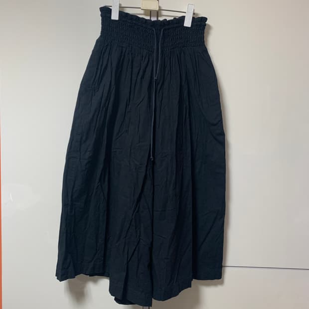 와이드핏 yarra 블랙 팬츠