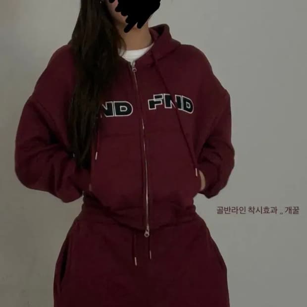 [새상품] fndfnd 픈드픈드 트레이닝 셋업 한정 추리닝 세트 와인