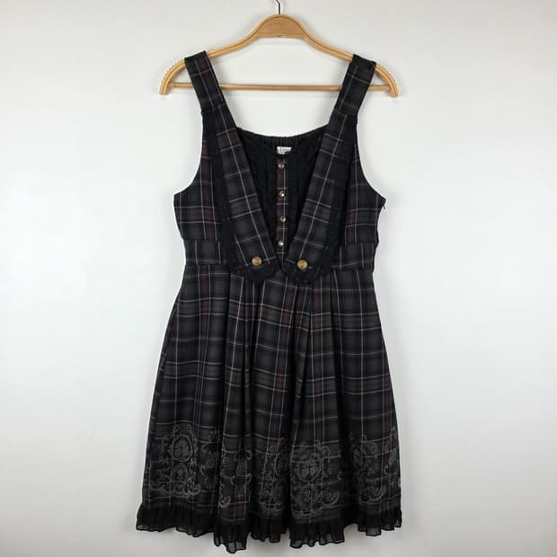 axes femme 체크 원피스 