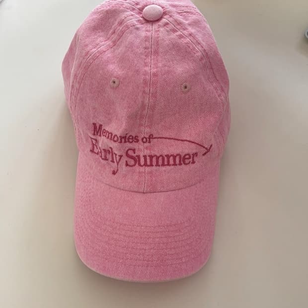 Kijun 기준 핑크 데님 볼캡