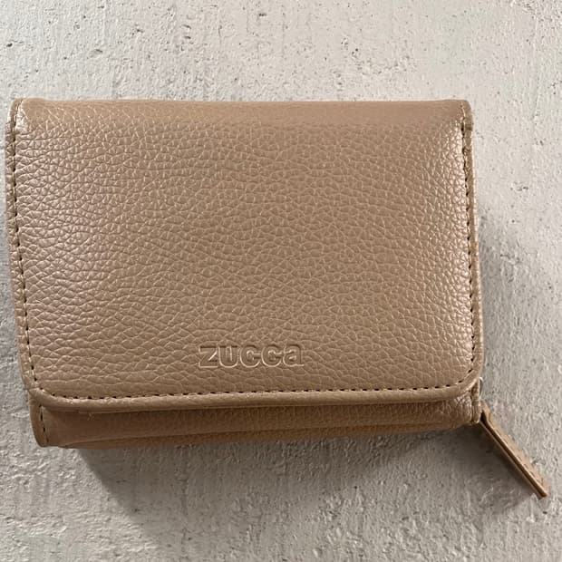 주카 Zucca 3단 반지갑 베이지