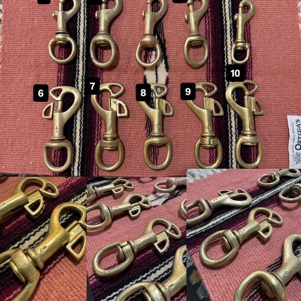 Vintage BRASS KEY RING