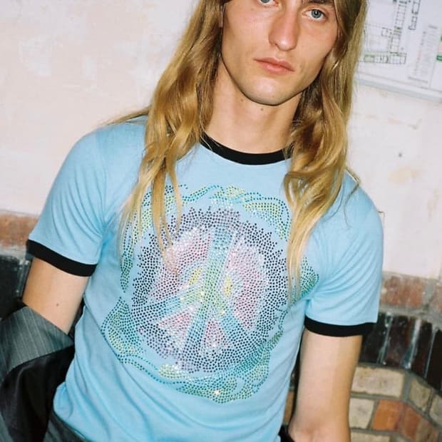 블루마블 라인스톤 티셔츠