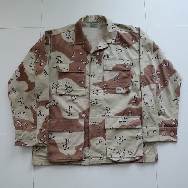 90s 미군 리프로 사막6색 초코칩 데저트 BDU 자켓 M-R