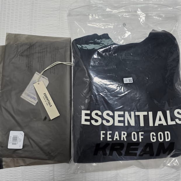 [XL] 24FW 피어 오브 갓 에센셜 플리스 크루넥 블랙 