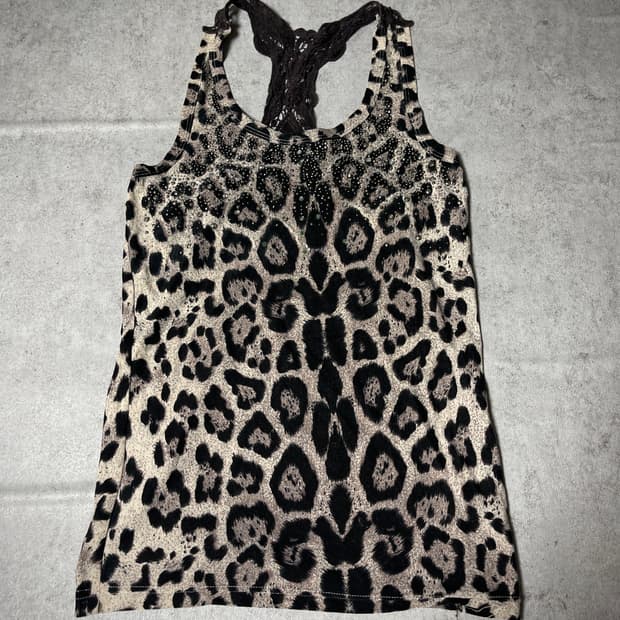 (Rastars&)y2k leopard halter top
