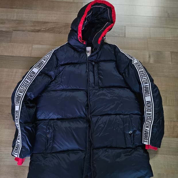 정품/s) 타미힐피거 네이비 패딩