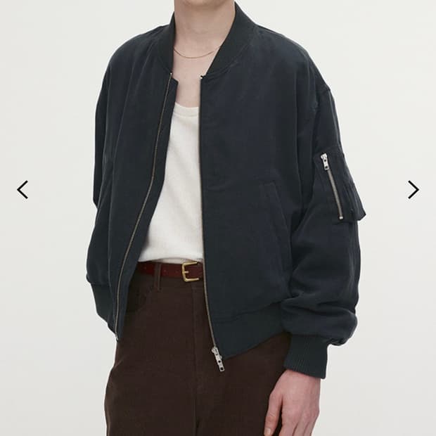 토니웩 레이온 트윌 봄버 자켓 [카본]