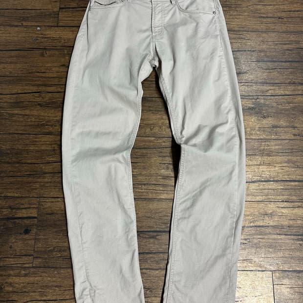 마시모두띠(Massimo Dutti) 슬림핏 버즈아이 아이보리 팬츠 30