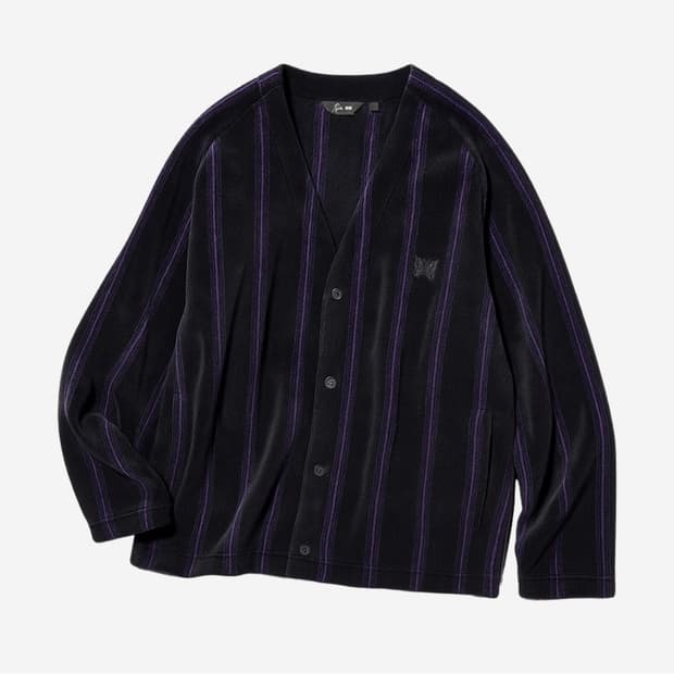 [XL] 유니클로 x 니들스 플리스 오버사이즈 가디건 블랙