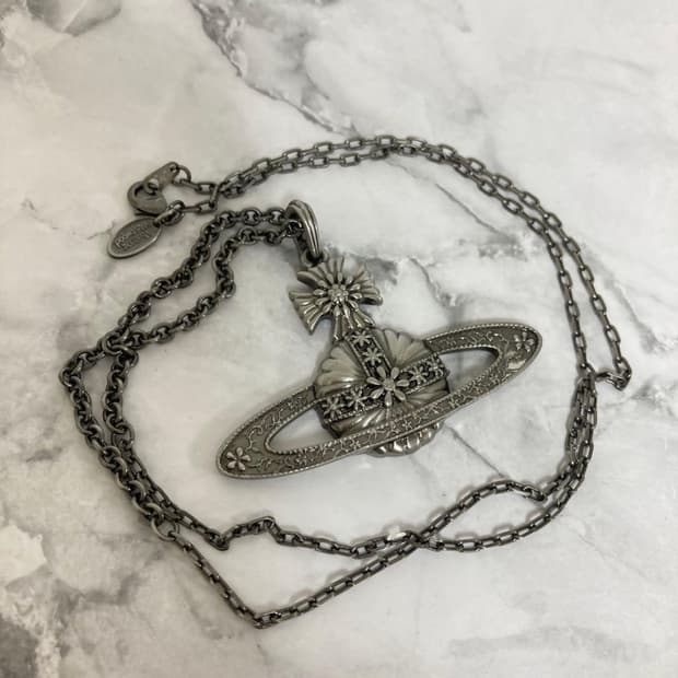 비비안웨스트우드 아카이브 황동 엔틱 orb 팬던트 목걸이