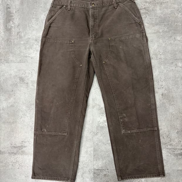 20s 칼하트 dkb 브라운 더블니 워크 팬츠