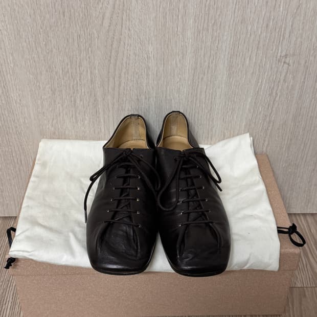 LEMAIRE 플랫 더비슈즈 36 (브라운)