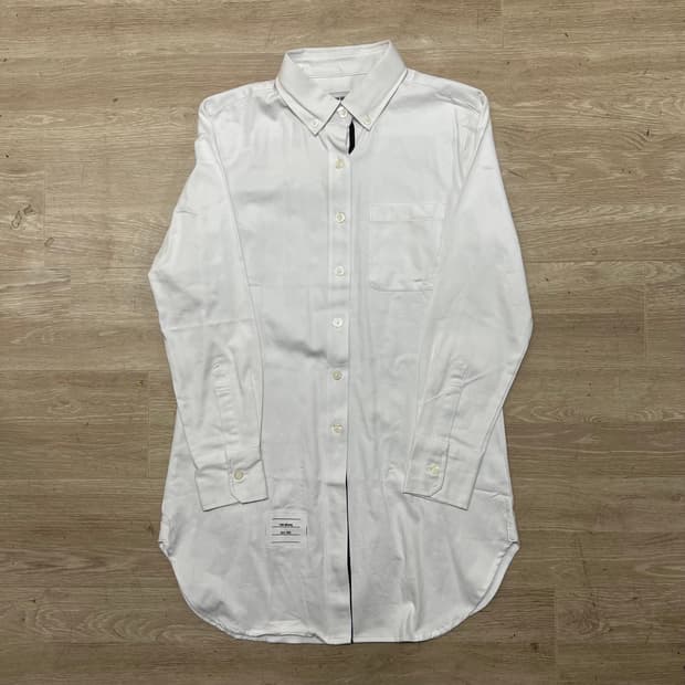 톰브라운 뉴욕 여성 라운드 햄 옥스퍼드 셔츠 [화이트] 55(S/90)