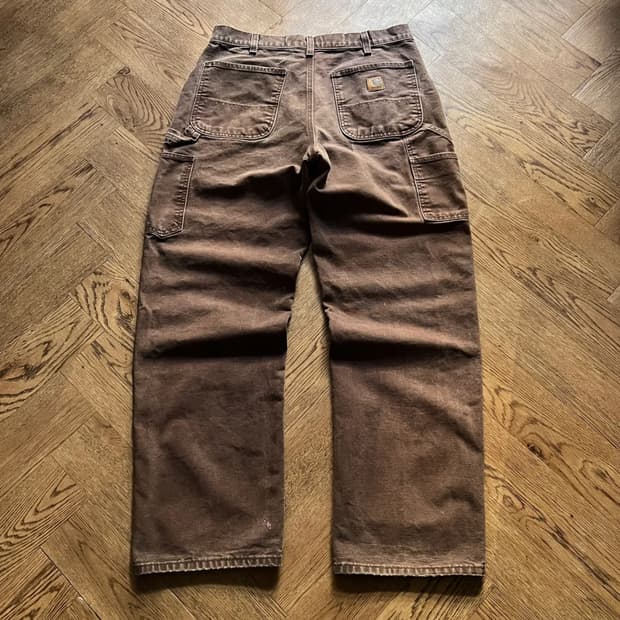 [33]칼하트 USA 다크브라운 싱글니 카펜터 워크팬츠