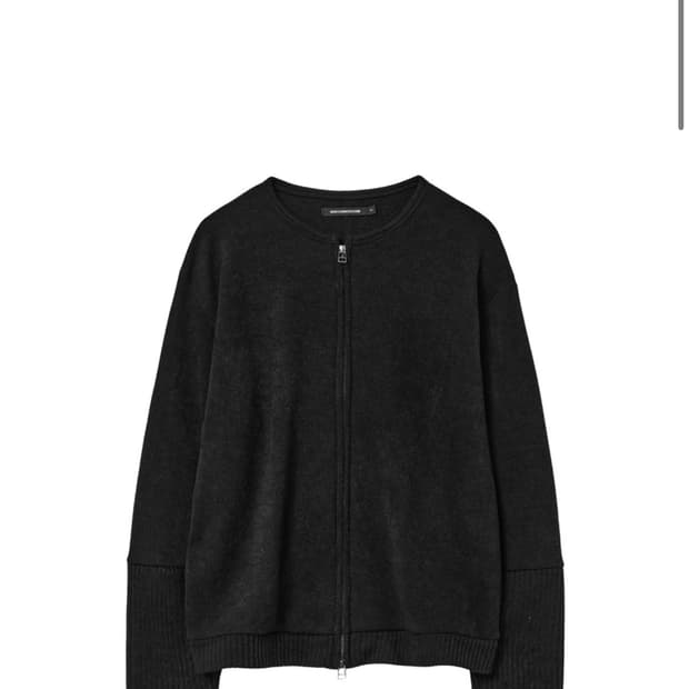 해칭룸 레이어가디건 애쉬블랙