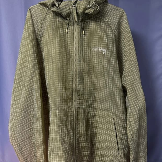 스투시 비치쉘 올리브그린