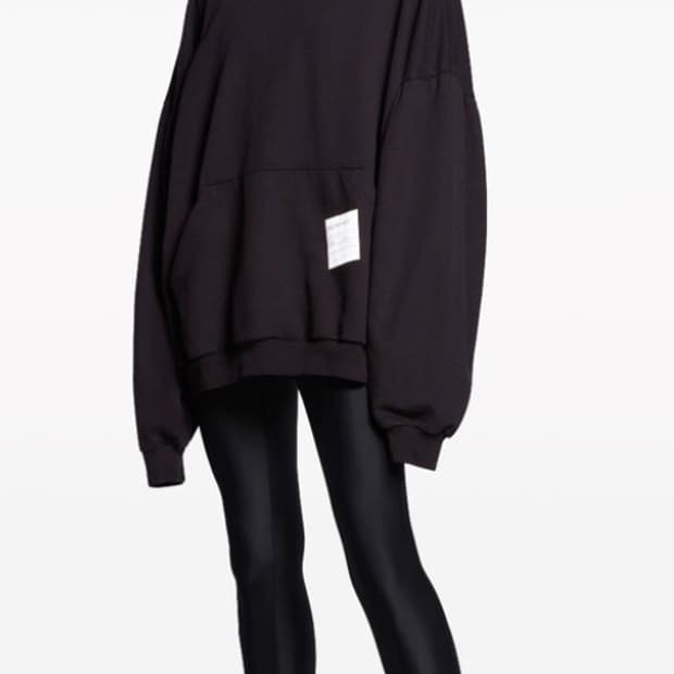 [2]발렌시아가 샘플 스티커 오버사이즈 후드