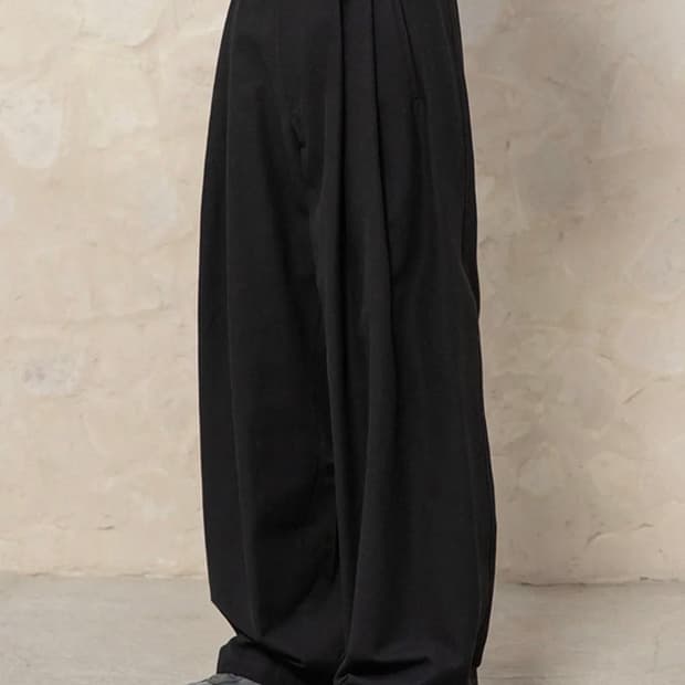 (2) 비긴202 워시드 코튼 도비 팬츠 [워시드 블랙]