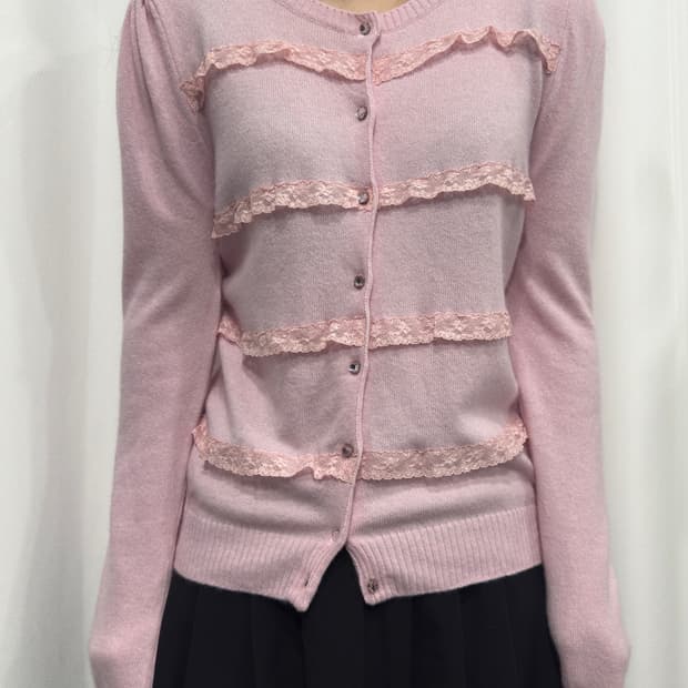 bluegirl pink design cardigan