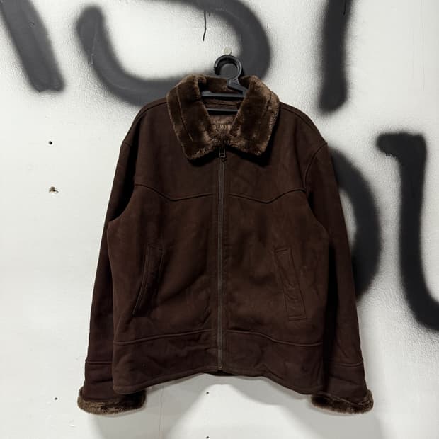 VTG 빈티지 리마 스웨이드 소가죽 스웨이드 무스탕 자켓