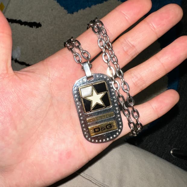 돌체엔가바나 군번줄 목걸이