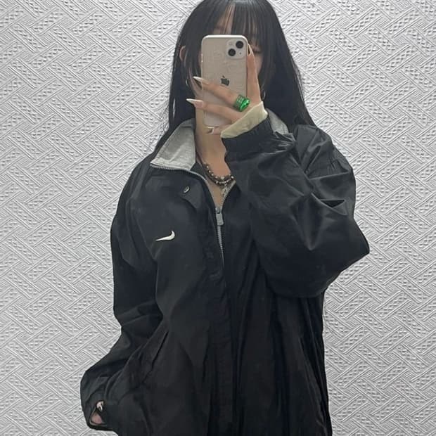 나이키 올드스쿨 빈티지 바람막이 자켓 XL C08381