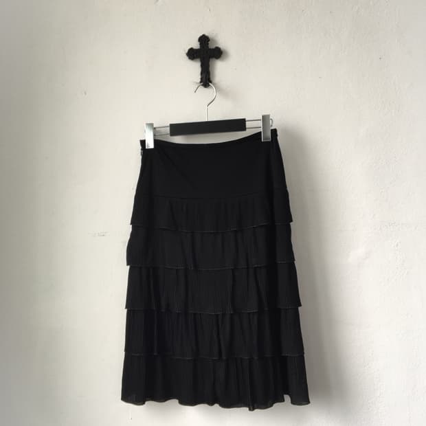 Lanvin layer midi skirt