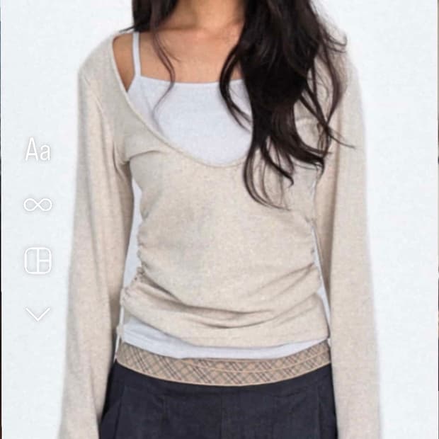 오운서  layered  long sleeve  아이보리 구합니다ㅠㅠ