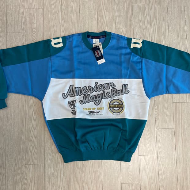 윌슨 90s 올드 스웻셔츠 맨투맨 6번 Wilson OLD 1990 M