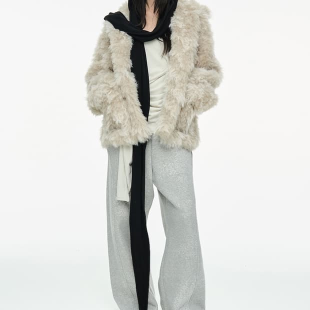 장원영 착용) 세릭 cerric 퍼자켓 Mixed FurJacket 자켓