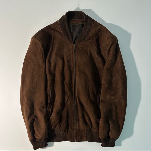 vintage suede leather jacket