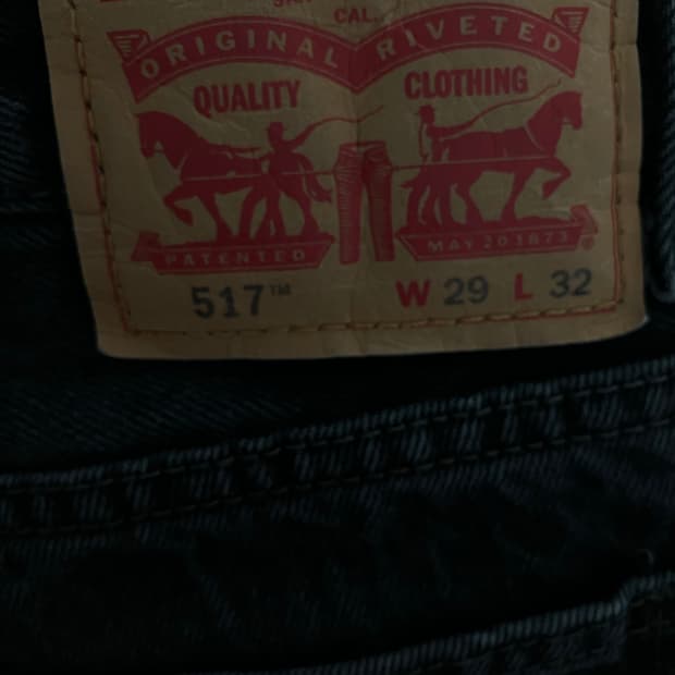 리바이스 517 블랙 W29 L32