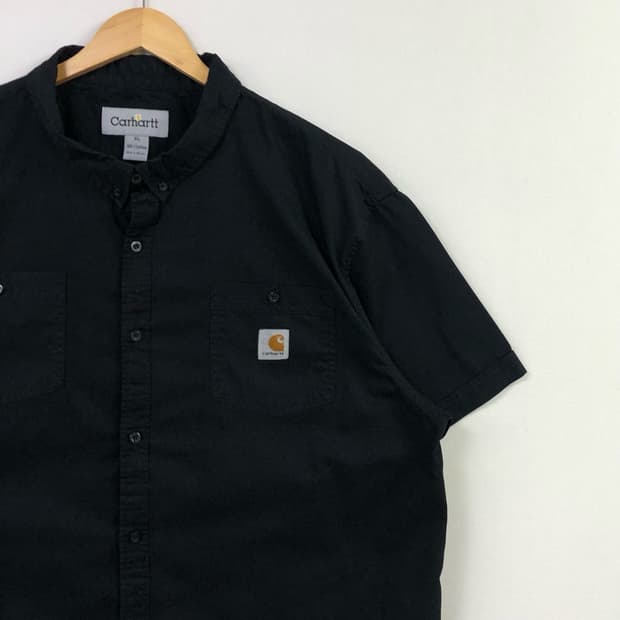 XL 칼하트 블랙 워크 셔츠