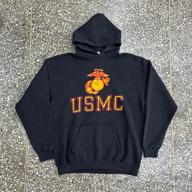 80s USA 소피 USMC 후디 후드티 XL