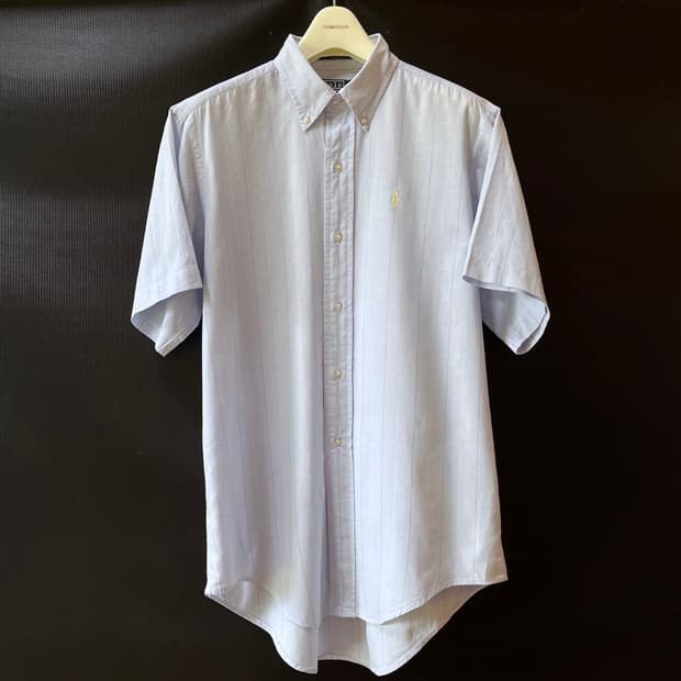 M) 90s 폴로 랄프로렌 Made in U.S.A 버튼다운 반팔 셔츠